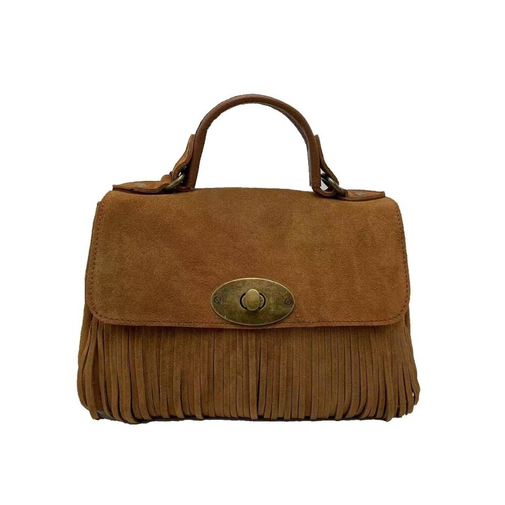 Suede Handbag